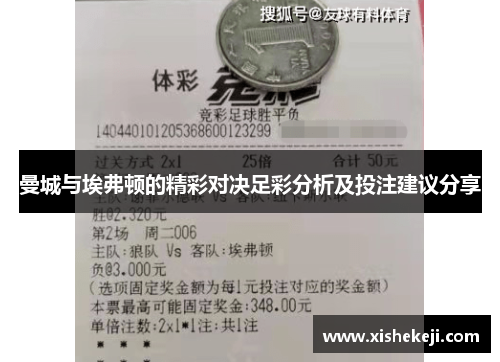 曼城与埃弗顿的精彩对决足彩分析及投注建议分享